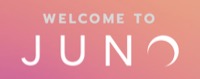 The words 'welcome to JUNO' with a colorful background.